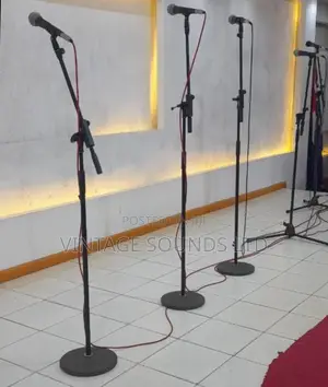 Round Base Microphone Stand/ Heavy Duty Stand