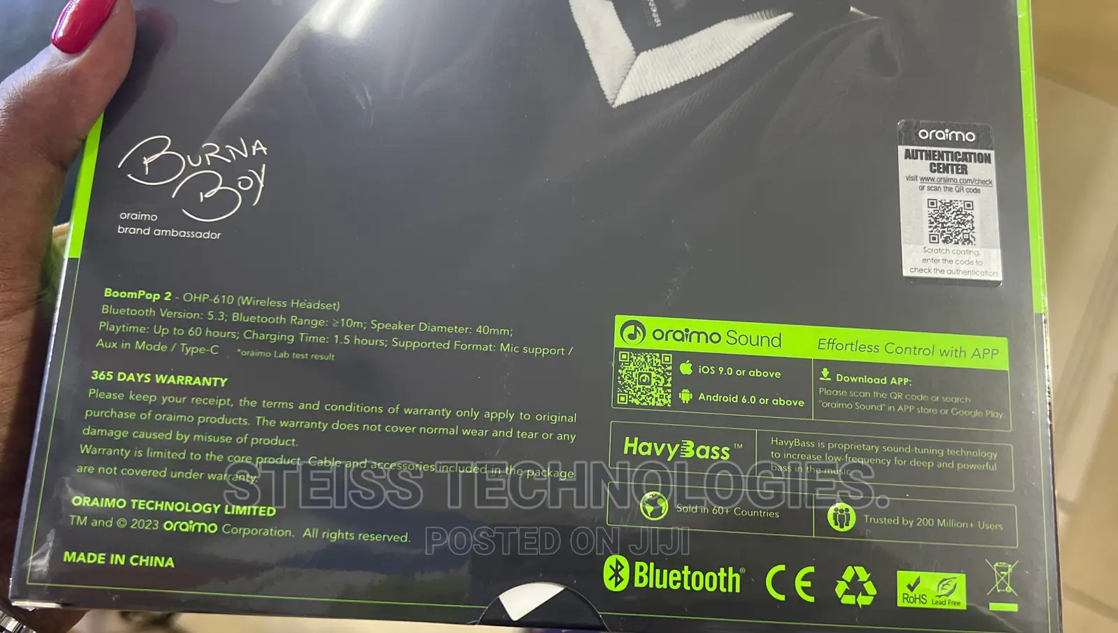 Oraimo Wireless Headphone