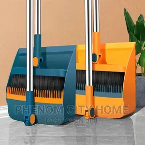 Broom and Scoop Folding Dustpan Set