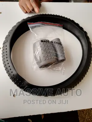 Black Anti Slip Silicone Steering Covers