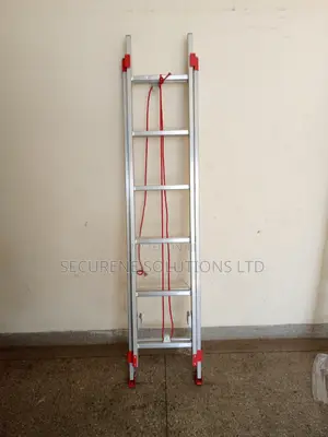 Aluminum 2 Section Ladder 2*6steps/12ft In Rope Pulley