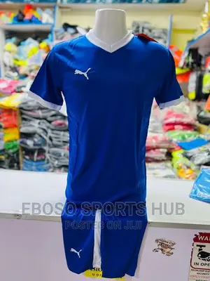 Blue Puma Football Uniform
