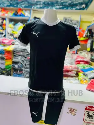 Black Puma Football Uniform