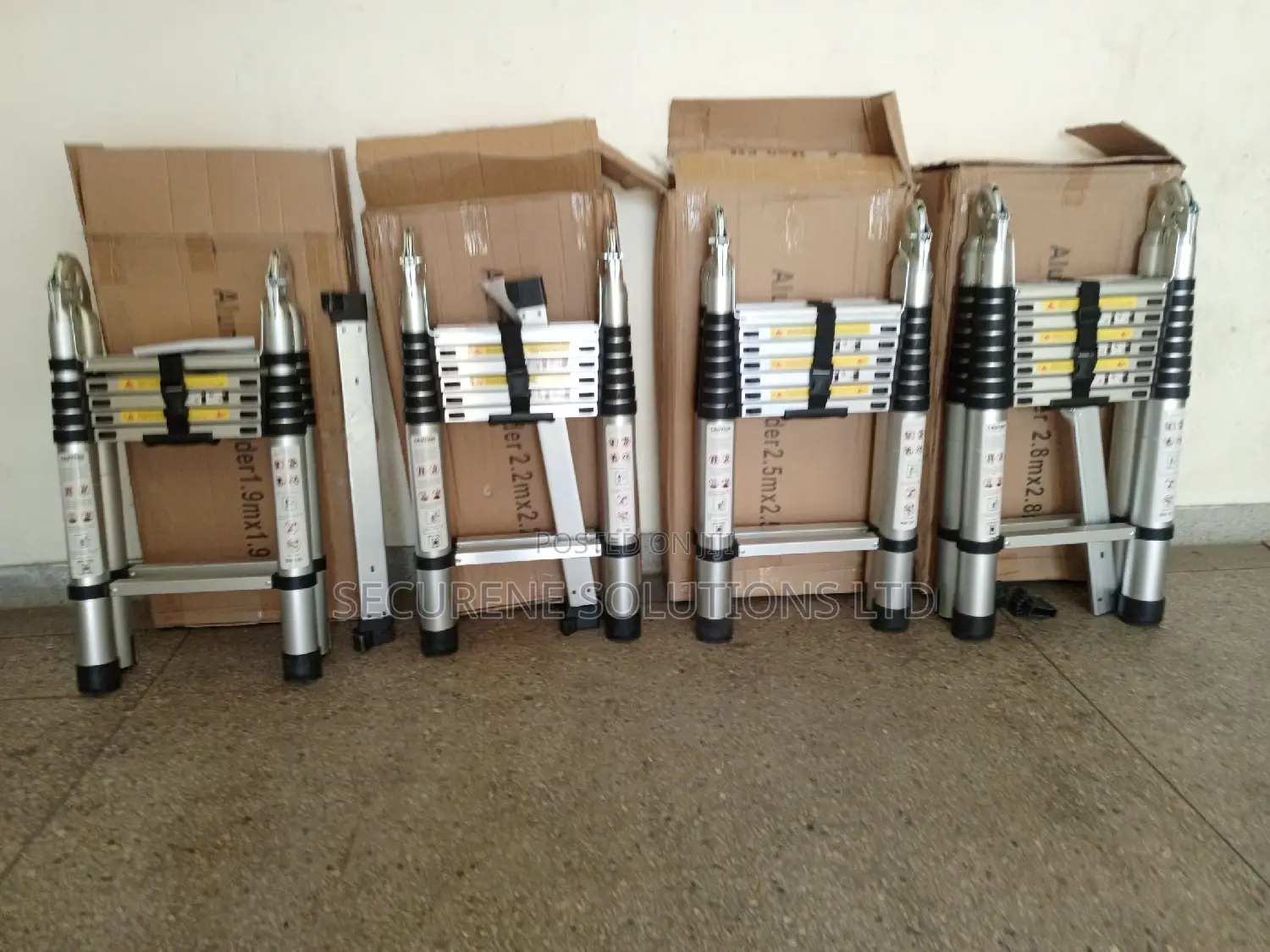 Aluminum Double Telescopic Ladders on Offer