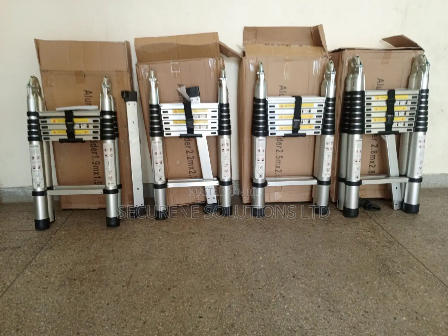 Aluminum Double Telescopic Ladders on Offer