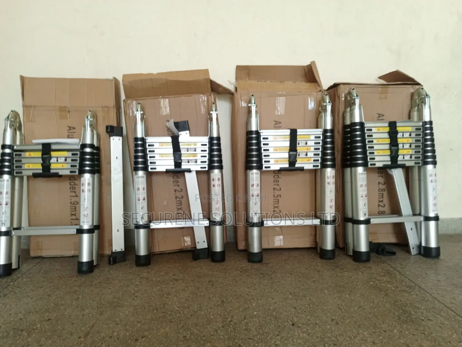 Aluminum Double Telescopic Ladders on Offer