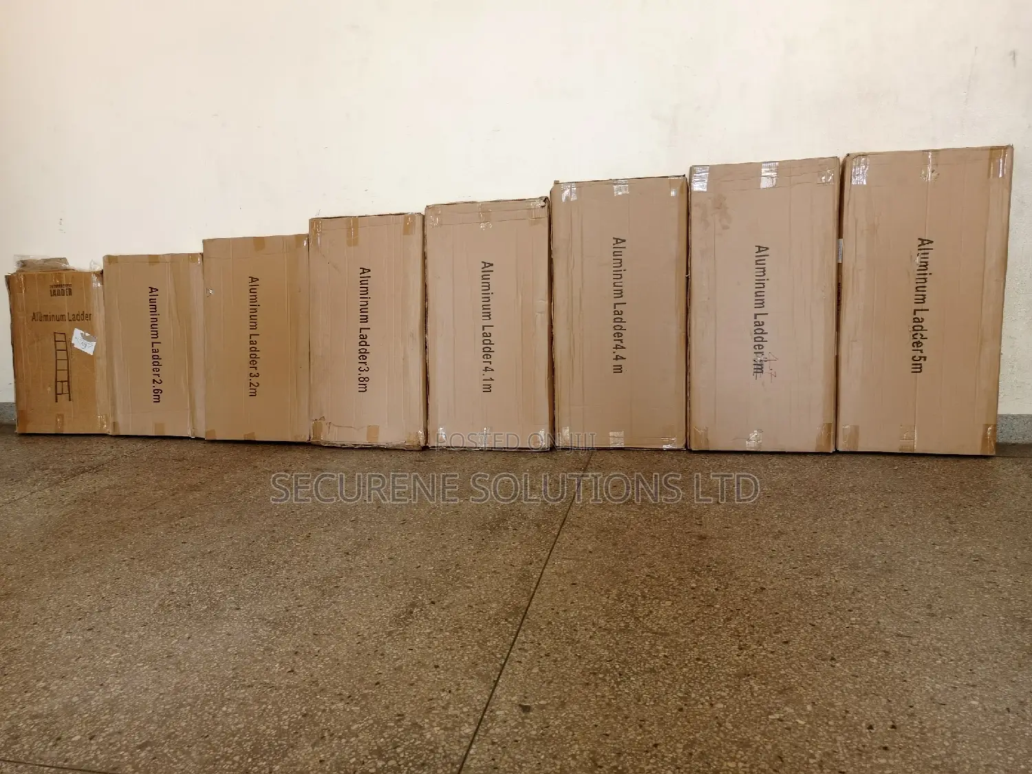 Aluminum Single Telescopic Ladder Diff Sizes On Offer