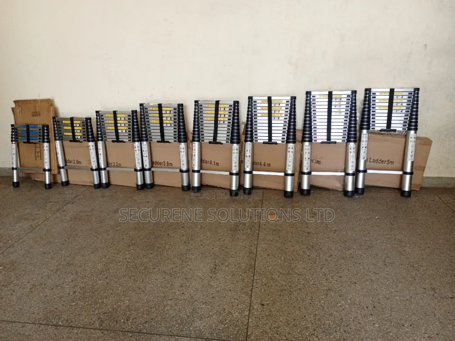 Aluminum Single Telescopic Ladder Diff Sizes On Offer