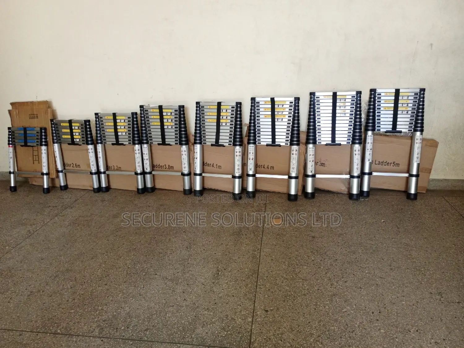 Aluminum Single Telescopic Ladder Diff Sizes On Offer