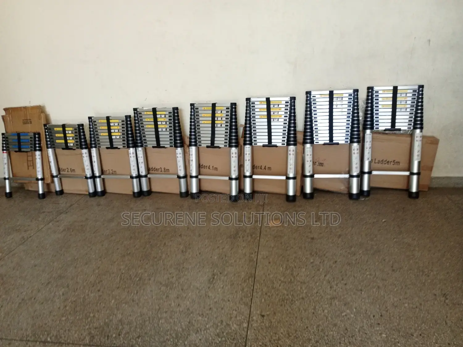 Aluminum Single Telescopic Ladder Diff Sizes On Offer