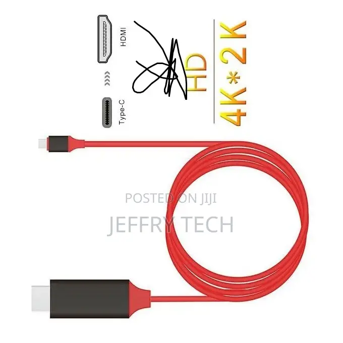 Type TV Cable USB C to Hdmi-Compatible Cable 2M Type-C Micro