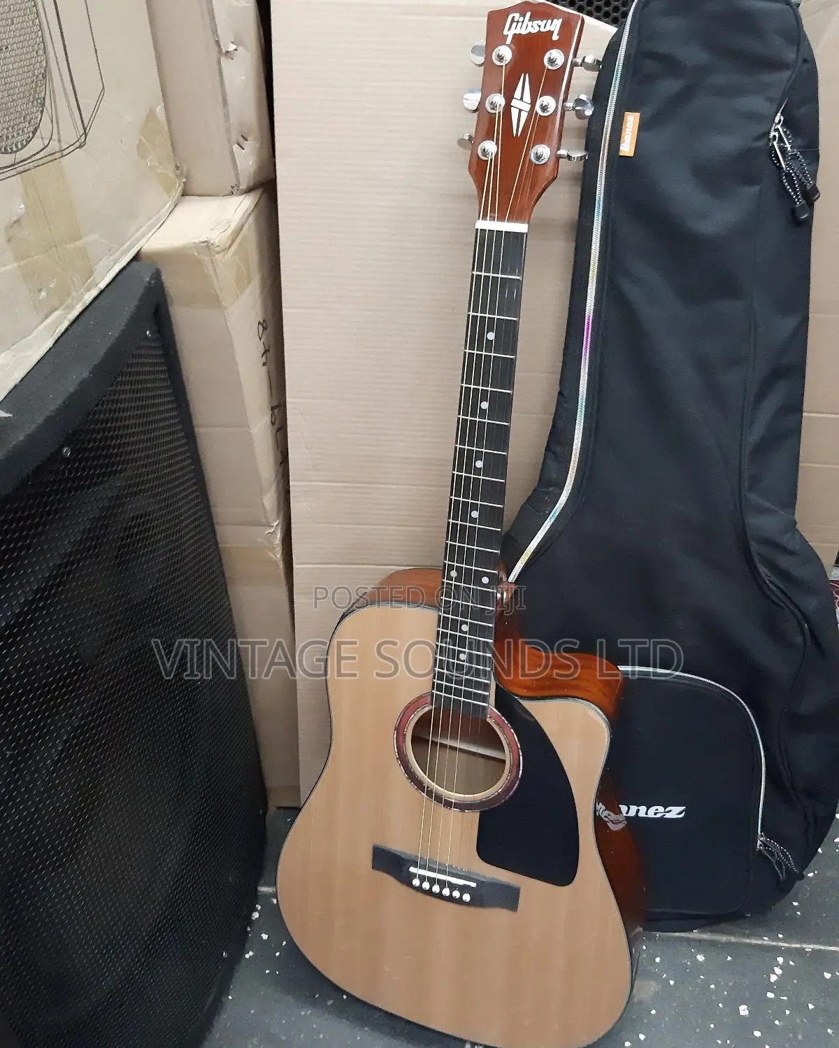 41” Gibson Dreadnought Cutaway Semi Acoustic Guitar