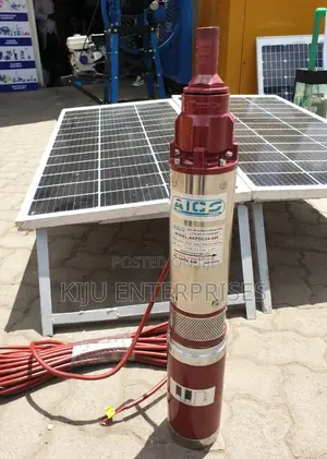 Solar Panels and Submersible Water Pump