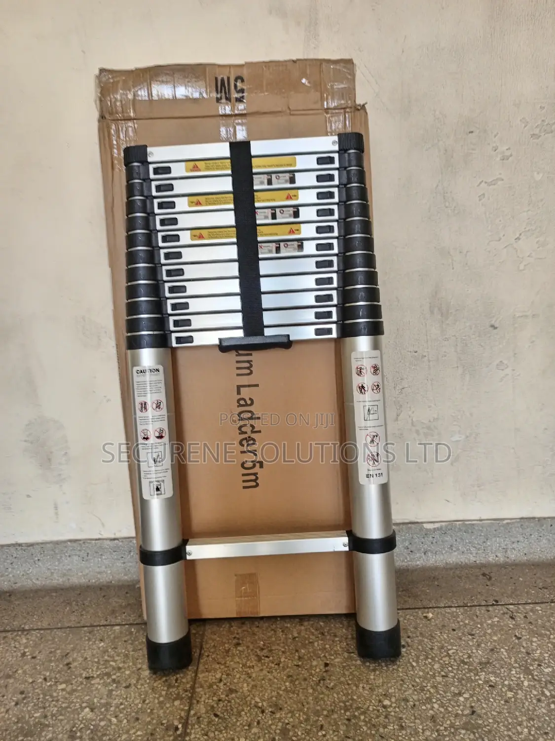 Aluminum Single Telescopic Ladder 5mtrs/16.5ft