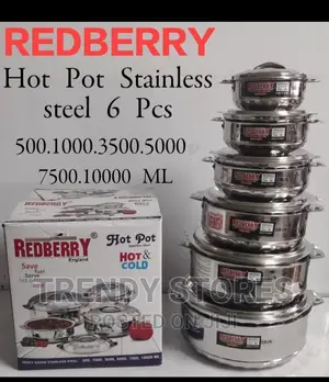 6 PCS Red Berry Hot Pot