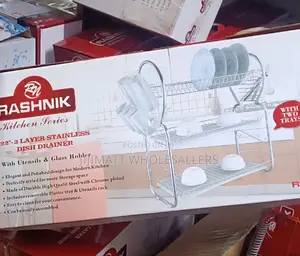 Rashnik 3layers Stainless Steel Dish Drainer