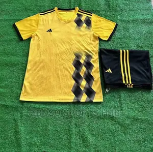 Yellow Adidas Football Uniform 2024