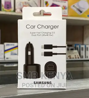 Samsung Dual Port (Type C + Usb)Super Fast Car Charger