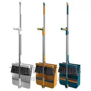 Long Broom Scoop Folding Dustpan Set