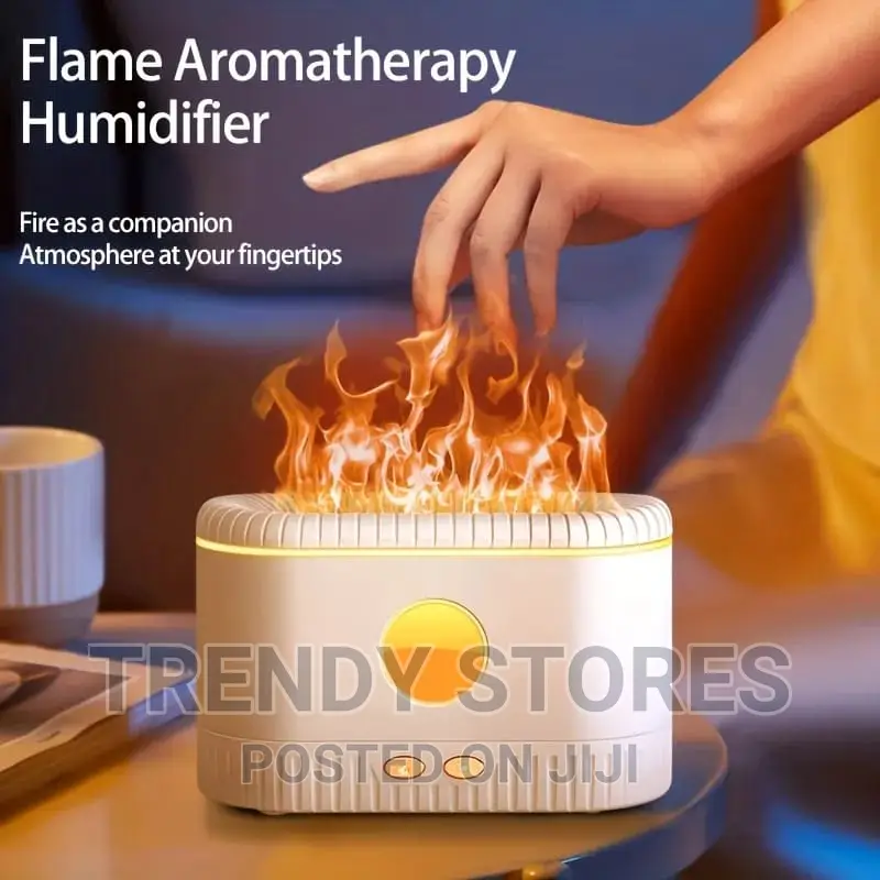 Ultrasonic Air Humidifier With Simulation Flame Lighting