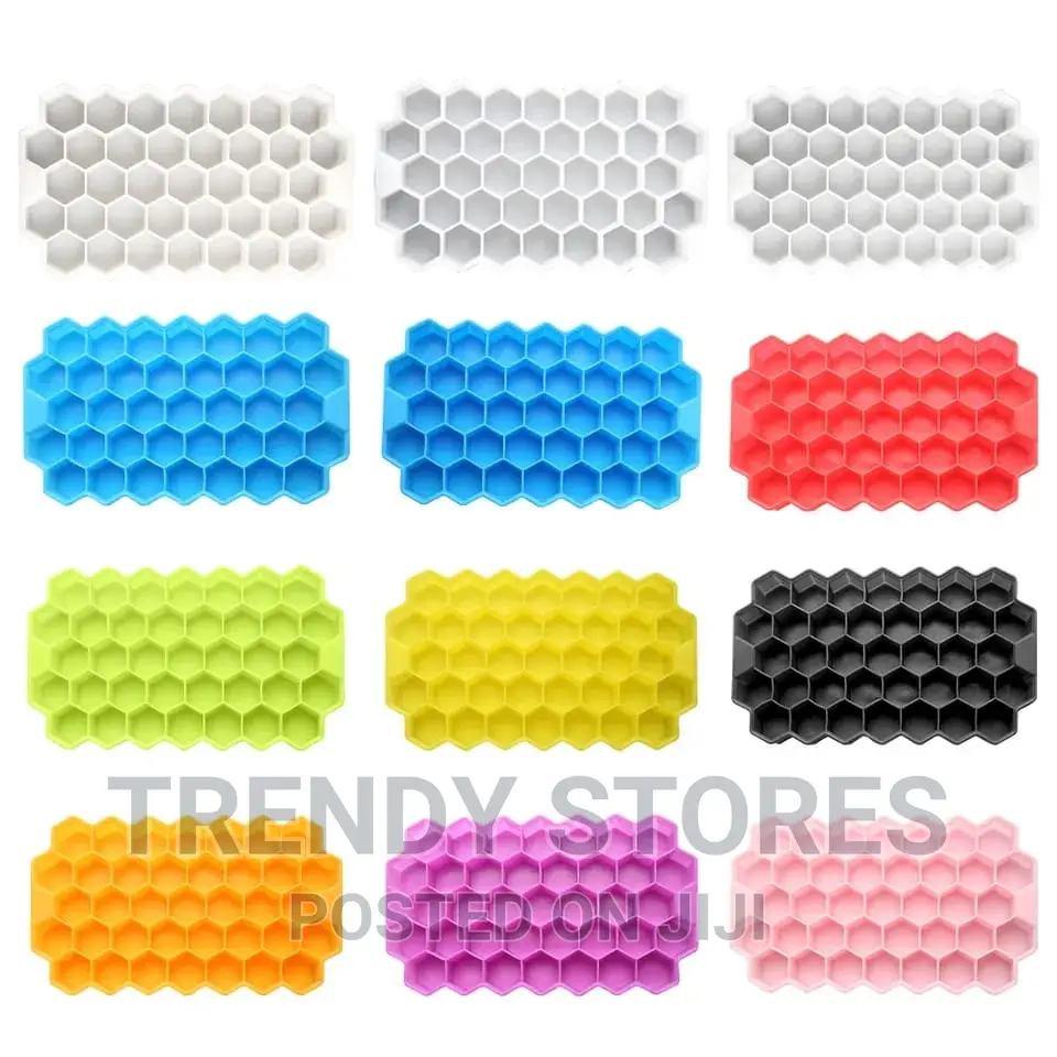 Reusable Honeycomb Silicone Icecube Mould*