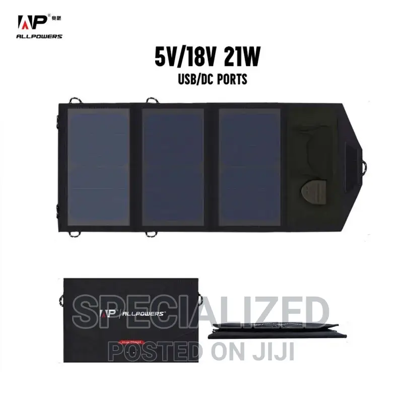 ALLPOWERS 5V, 18V 21W Portable Solar Panel Charger
