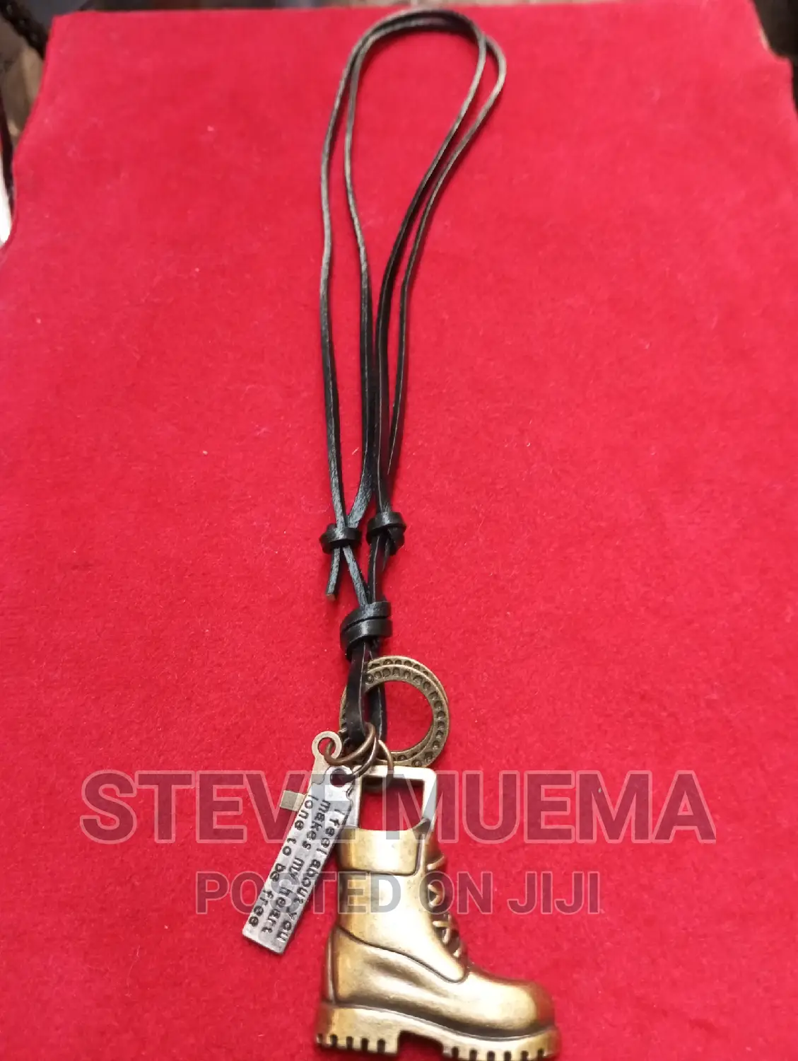 Leather Necklace.