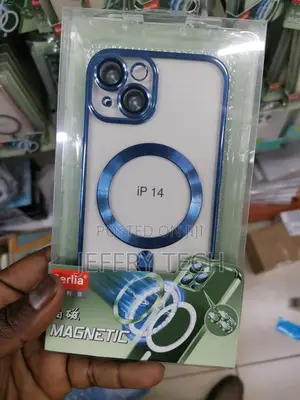 Magnetic Clear Case for iPhone 14 Camera Lens Protector Comp