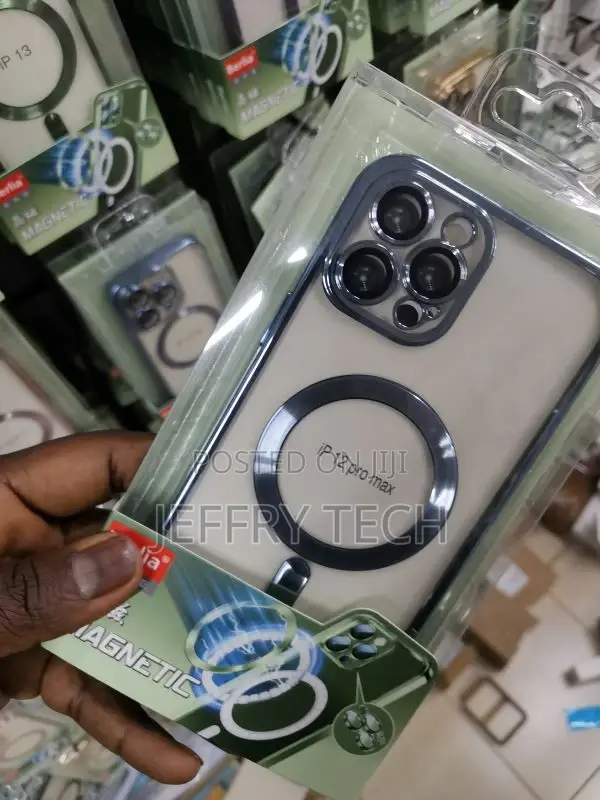iPhone 12 Pro Max Transparent Electroplating Magsafe Case Wi