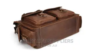 14′′ Natural Crazy Horse Leather Hand and Cross Body Bag