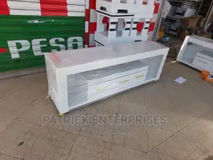 Morden Wooden TV Stand With LED Lights