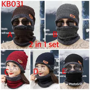 Adults Beenie Hat Scarf Set