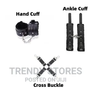 2 Pairs of Cuffs With a Cross Buckle