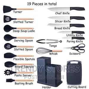 19PC Set Executive Silicon Spoons