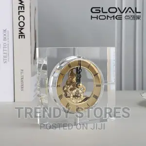 Luxury Crystal Desk Clock Simple Modern Crystal Mechanism