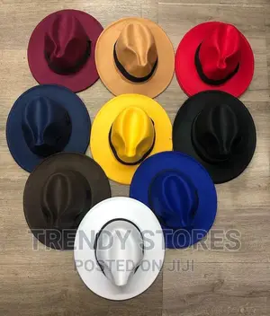 Wide Brim Unisex Fedora Hat