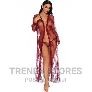 Long Sleeve Lace Robe