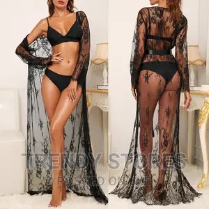 Long Sleeve Lace Robe