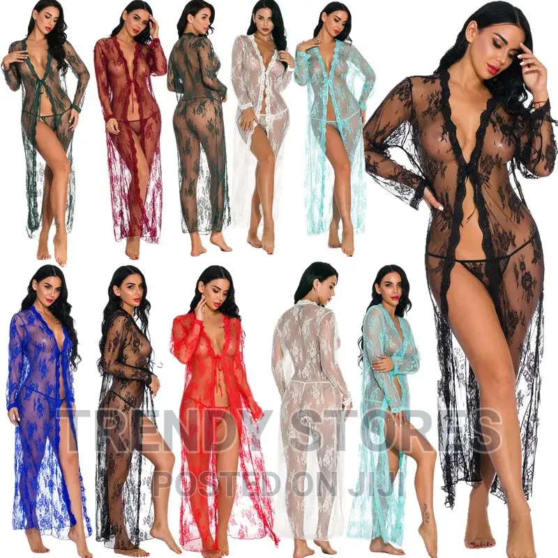 Long Sleeve Lace Robe