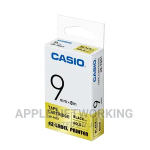 Casio Cartridge 9mm Black on Yellow