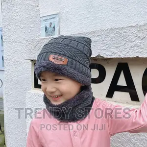 Kids Beenie Hat Scarf Set
