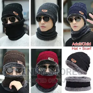 Adults Beenie Hat Scarf Set