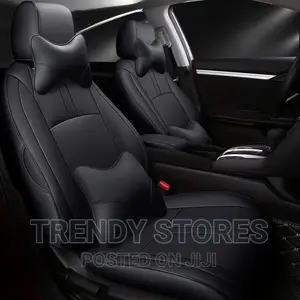 Leather Car Seat Covers With Neck Pillows and Lumber Support