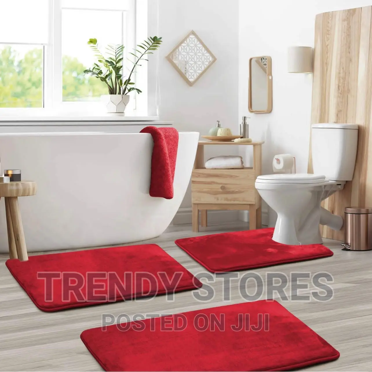 Memory Foam Bath Mat Set for Bathroom