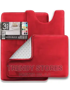 Memory Foam Bath Mat Set for Bathroom