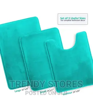Memory Foam Bath Mat Set for Bathroom