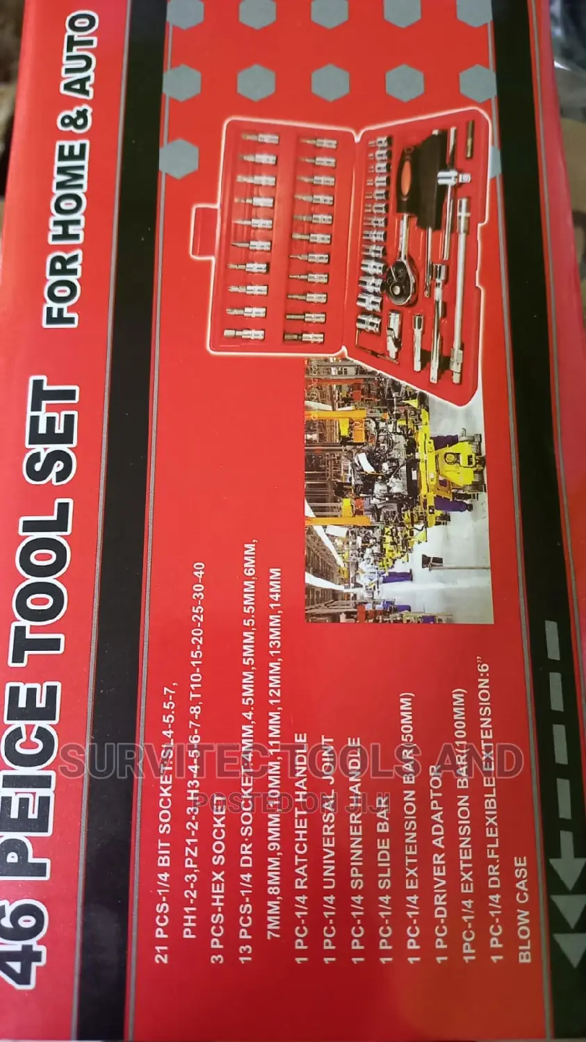 46 PC Tool Set for Home Auto