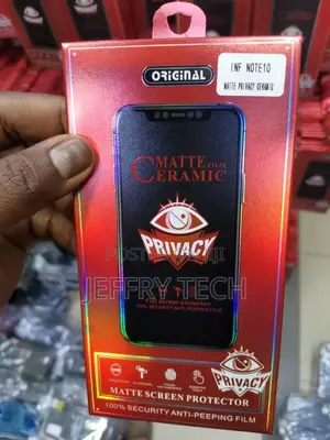 Matte Ceramic Privacy Screen Protector for Infinix Note 10
