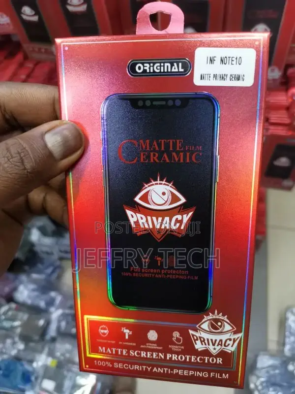 Matte Ceramic Privacy Screen Protector for Infinix Note 10