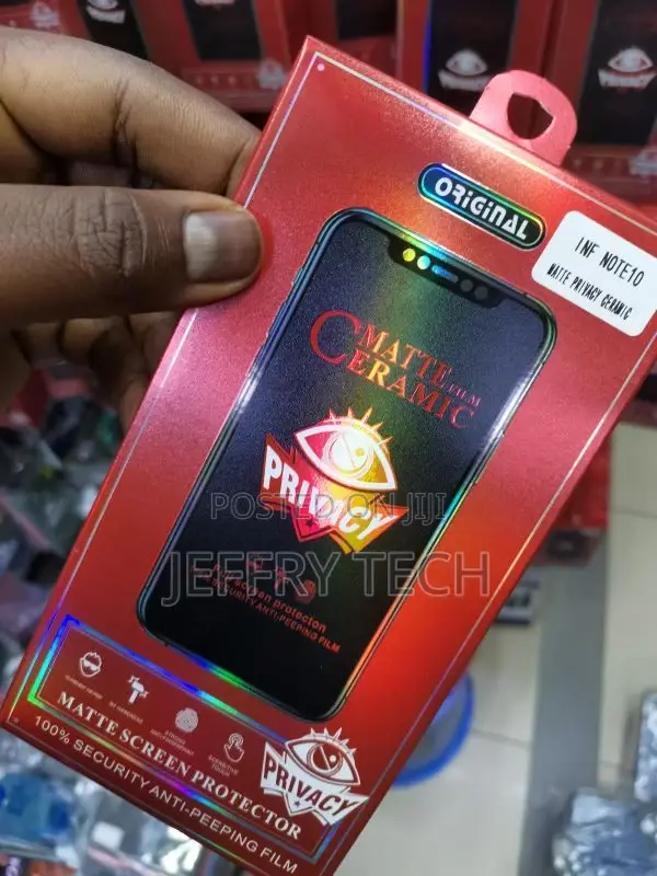Matte Ceramic Privacy Screen Protector for Infinix Note 10